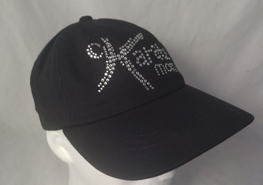 Karate Mom Rhinestone Bedazzled Script Adjustable Strapback Hat/Cap-NEW!